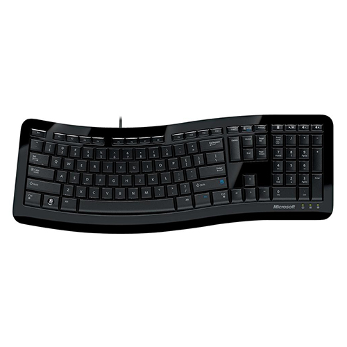 TECLADO MICROSOFT 1482 3TJ-00004 USB NEGRO ERGONÓMICO - Laser Print  Soluciones