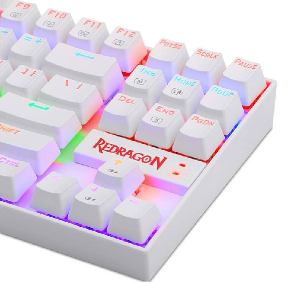 Teclado Gamer Redragon Kumara Blanco - Laser Print Soluciones